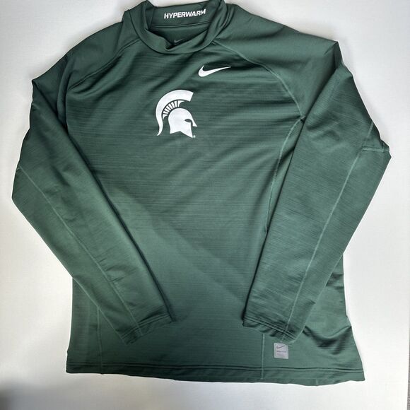 Michigan State Spartans Nike Dri - Fit MENS  Pullover XXL Hyperwarm - Picture 1 of 3